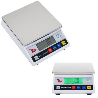 SBS-LW-7500A LCD-Präzisionswaage, Genauigkeit von 0,1 g bis 7500 g