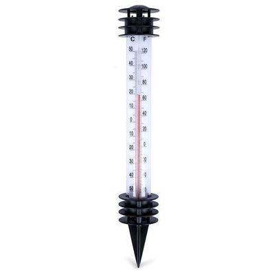 Weißes Außenthermometer, eingeführt, 23 cm