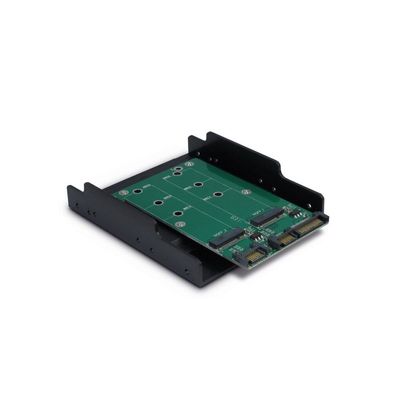 Inter-Tech Inter-Tech Trägerrahmen KT005B PCI 3,5" 2xSATA -> 2xM.2 SATA retail