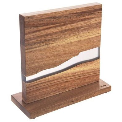 Magnetischer, doppelseitiger Messerhalter aus Holz RIVER