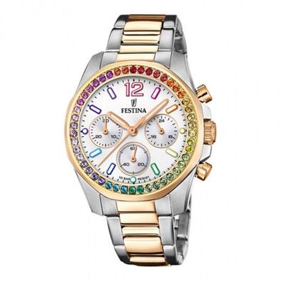 Festina Boyfriend Rainbow F20608/2 Damenuhr Chronograph