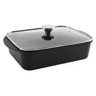 Granit-Bratform mit rechteckigem Deckel GRANDE 4,4 l, 35 x 22,5 cm