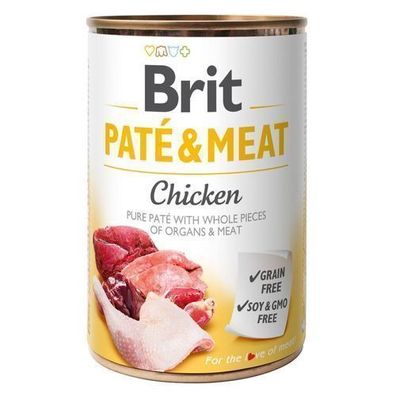 BRIT PATE & MEAT Chicken 400 g Dose