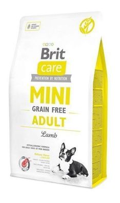 Brit Care Mini Adult Lamb Grain-Free Trockenfutter für Kleine Hunderassen 2kg