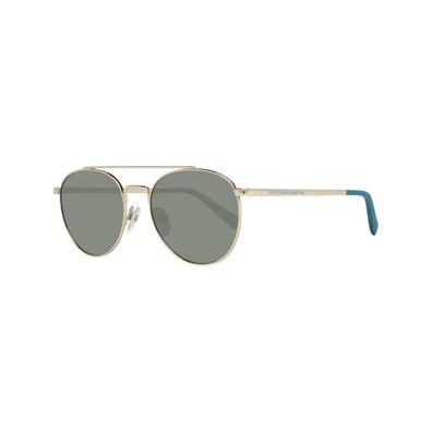 Vereinigte Farben der Sonnenbrille Metallic Gold Oval Unisex