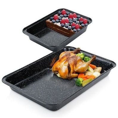 Granit-Bratform 28x19 / 47,5x32 cm 2 Stück