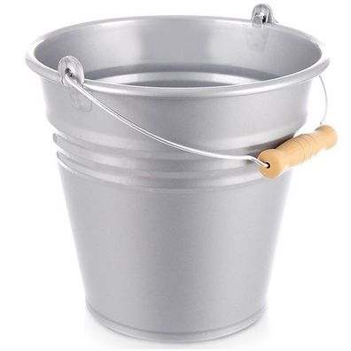 Grauer Plastikeimer, 10 l