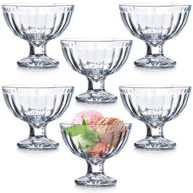Eisbecher aus Glas, 180 ml, 6 Stück