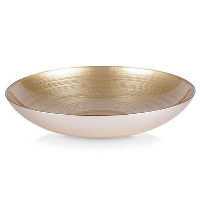 Goldene Glasschale, 30 cm, 2,2 l