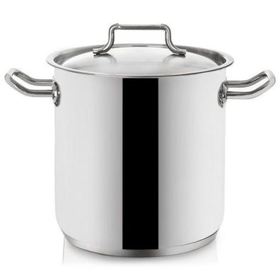 Stahltopf mit Deckel, 24 cm, 11 l