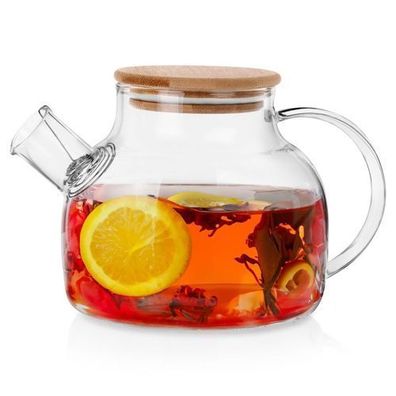 Glaskaffee- und Teekanne mit Sieb, 1 l