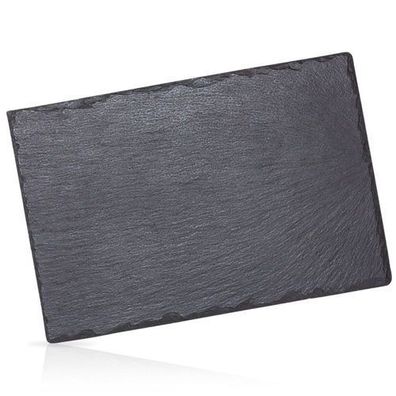 Rechteckiges Serviertablett aus Schieferstein, 30 x 20 cm