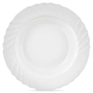 Tiefer Glasteller, weiß, LUNA, 22,5 cm, 350 ml
