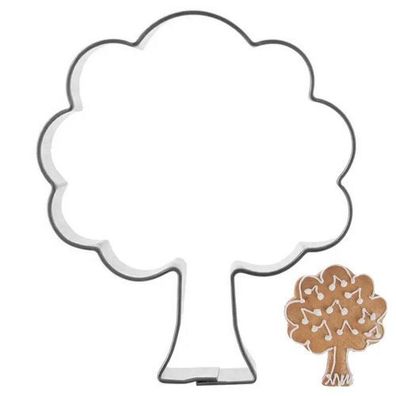 Ausstechform aus Stahl, Baum, 6 cm