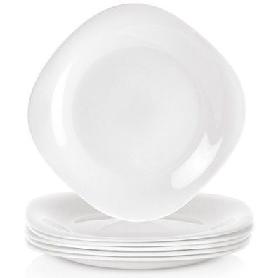 LUNA Dessertteller aus Glas, 20 cm, 6 Stück