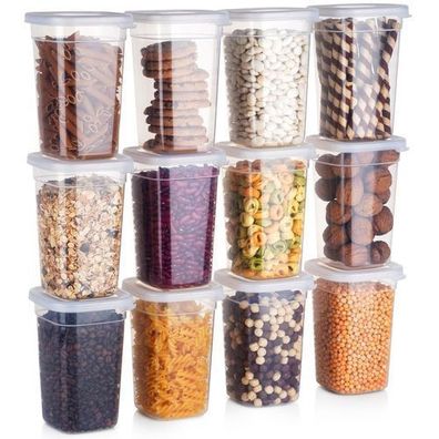 Behälter für lose Produkte mit Deckel 1 l 12 Stück