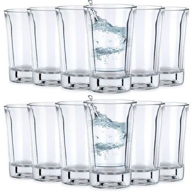 Glas-Wodkagläser 40 ml 12 Stück