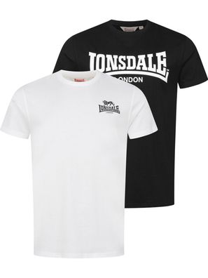 Lonsdale Yarnbrook T-Shirt Normale Passform Doppelpack