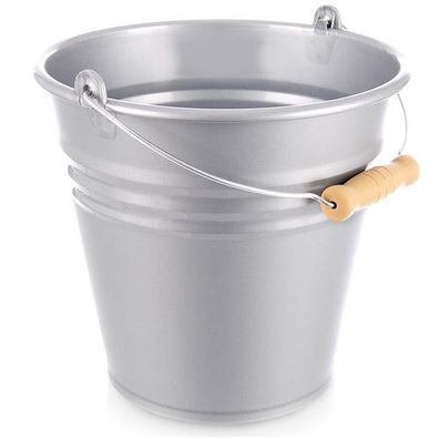 Grauer Plastikeimer 7 l