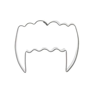 Ausstechform „Vampirzähne“ aus Metall, 5,5 cm