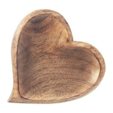 Snackteller aus Holz, Mango, 20 x 21 cm