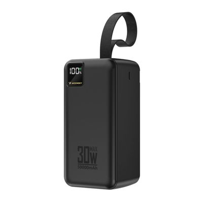 Wozinsky W8-B Powerbank 50000 mAh 30 W USB-C Taschenlampe Schwarz