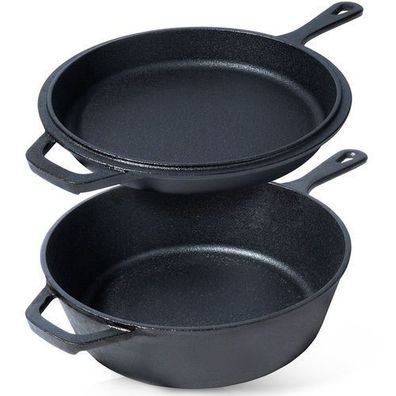 Gusseiserner Topf mit Bratpfanne, CAST LINE 24 cm / 3,5 l