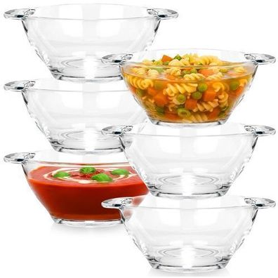 Glas-Bouillonschalen 420 ml 6 Stück