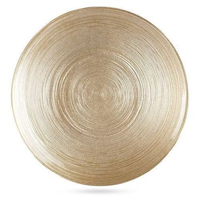 Dessertteller aus Goldglas, 21 cm