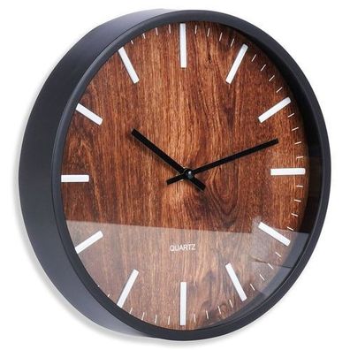 Schwarze Wanduhr 29,5 cm