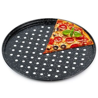 Pizzablech aus perforiertem Granit, 28 cm