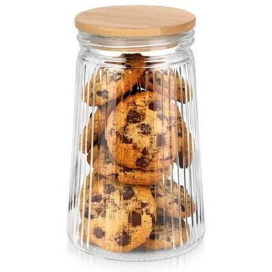 Glasbehälter für lose Produkte mit Deckel und Dichtung, 1 l