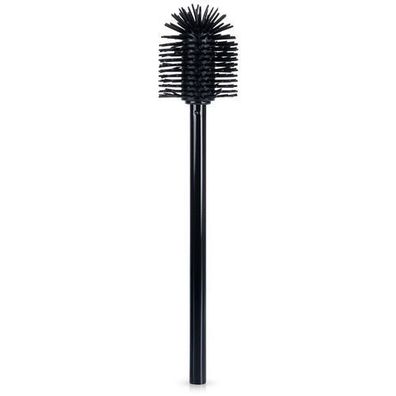 Silikon-Toilettenbürste, schwarz, Ersatzbürste, 35 cm