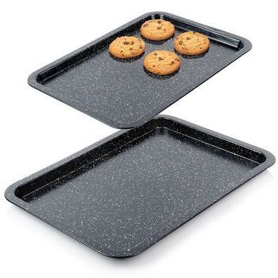 Granit-Backblech 38x26,5 / 43x29 cm 2 Stück