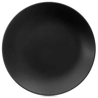 Schwarzer Keramik-Dessertteller 20,5 cm