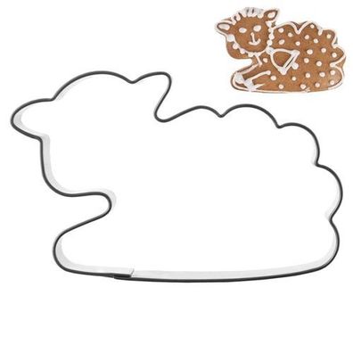 Ausstechform „Lamm“ aus Stahl, 6,5 cm
