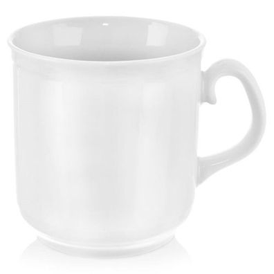 MONA weißer Porzellanbecher 400 ml