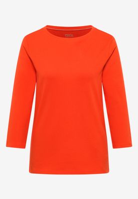 Cecil Basic 3/4 Shirt in Unifarbe Boatneck