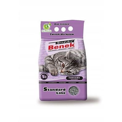 Super Benek Standard Lavendel - klumpende Katzenstreu - 25 l (20 kg)