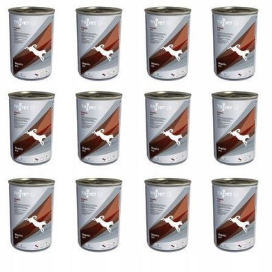 TROVET Hepatic HLD mit Huhn - Nassfutter für Hunde - Dose - 12 x 400 g