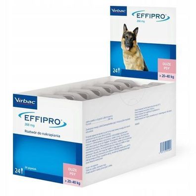 VIRBAC Effipro Spot-on für große Hunde 24 x 268 mg