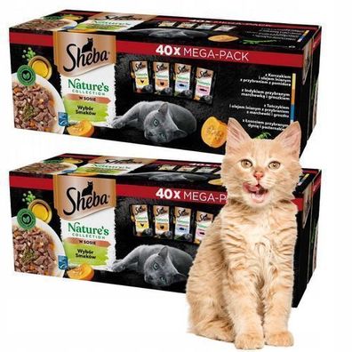 SHEBA Nature's Collection Gemischte Geschmacksrichtungen CAT 80x85g