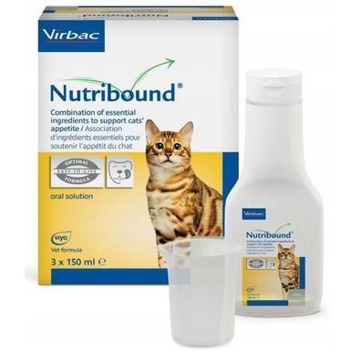 VIRBAC Nutribound Lösung für Katzen in der Rekonvaleszenz 3x150ml