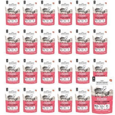 Country FARM Hühner- und Lammfilets - Nassfutter für Katzen - 24 x 85 g