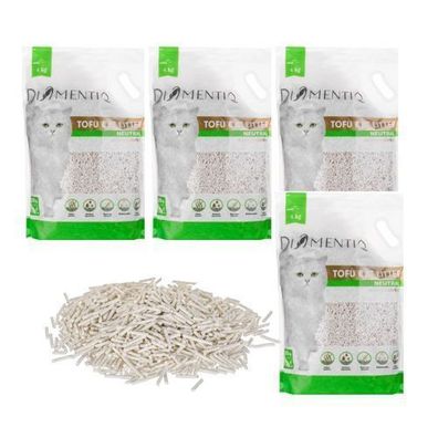 Diamentiq Tofu Neutral Ultra klumpend - Pflanzenstreu - 4 x 4 kg