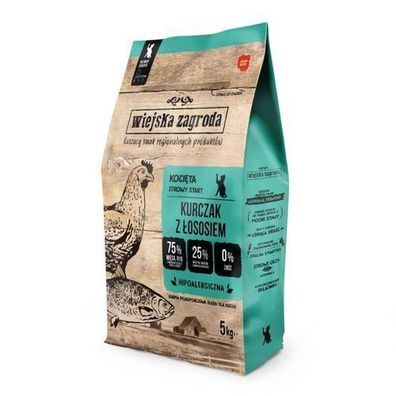 Trockenfutter für Hühner- und Lachskitten vom Bauernhof, 5 kg