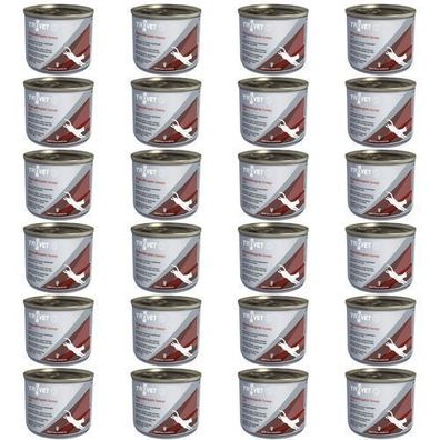 TROVET Hypoallergenes TRD mit Truthahn - Nassfutter für Katzen - 24 x 200 g