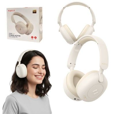 Havit H655BT Beige Kabellose Bluetooth-Kopfhörer