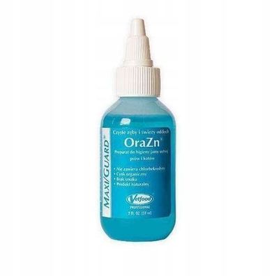 Mundhygiene-Flüssigkeit für Hunde und Katzen Vetfood Maxiguard OraZn 59 ml