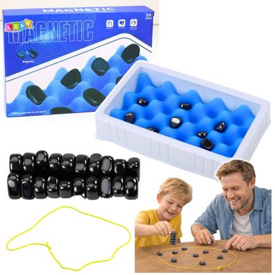 Magnetic Stones Strategie-Arcade-Spiel mit einem 40-teiligen Spielbrett